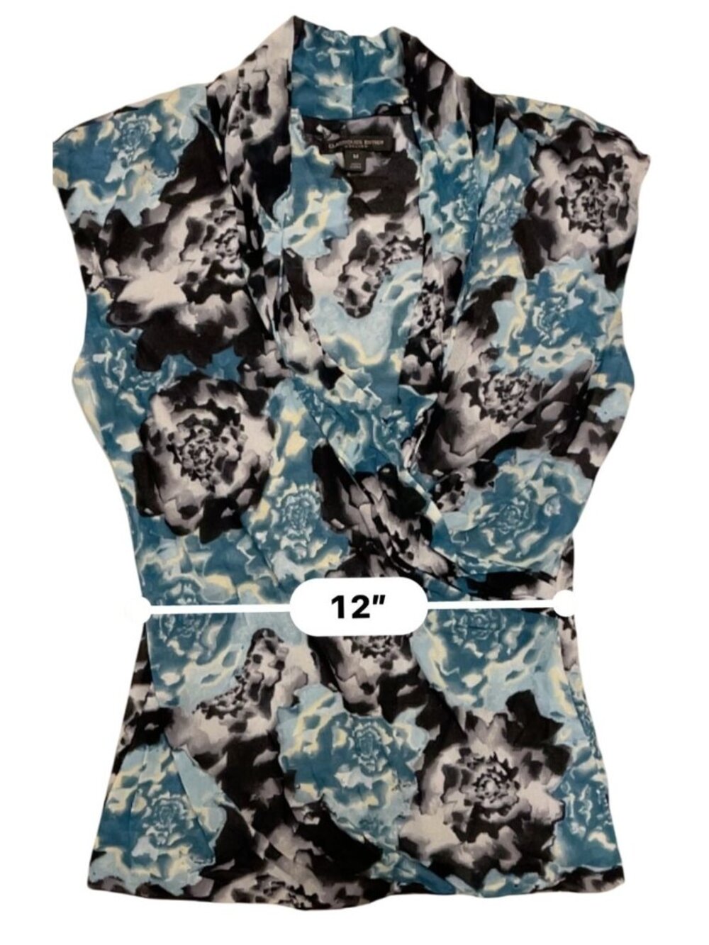 Classiques Entier Atelier Silk‑Blend Sleeveless Top – Watercolor Floral, Size M - Picture 10 of 10